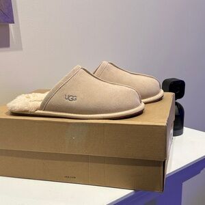 UGG Tan Shearling Lined Slippers
